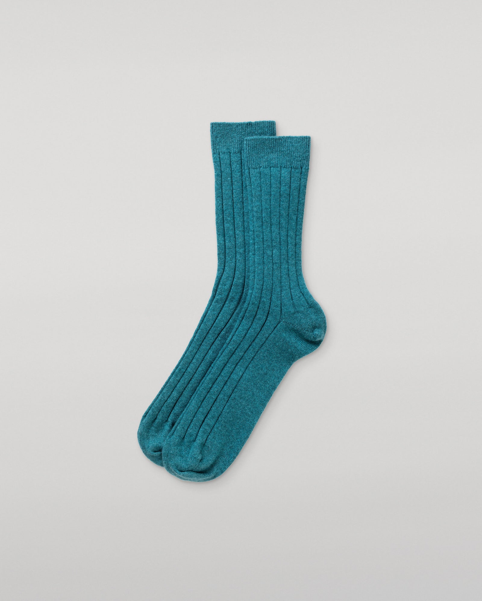 Fleming Men's Green Cashmere Socks