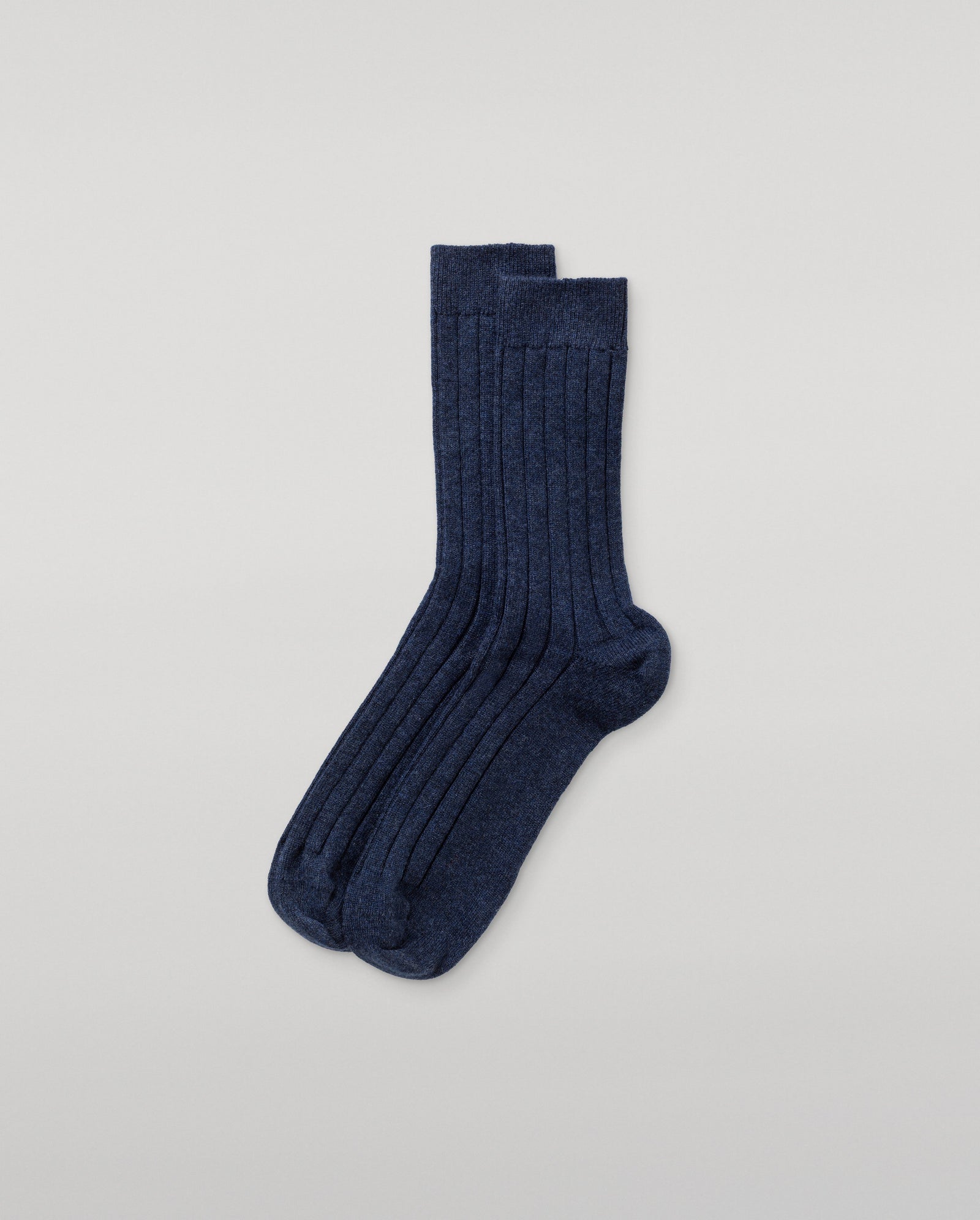 Fleming Men's Navy Cashmere Socks