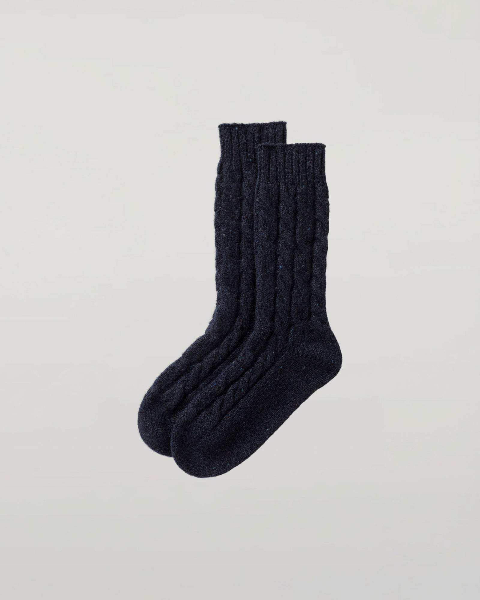 Cashmere Donegal Cable Socks