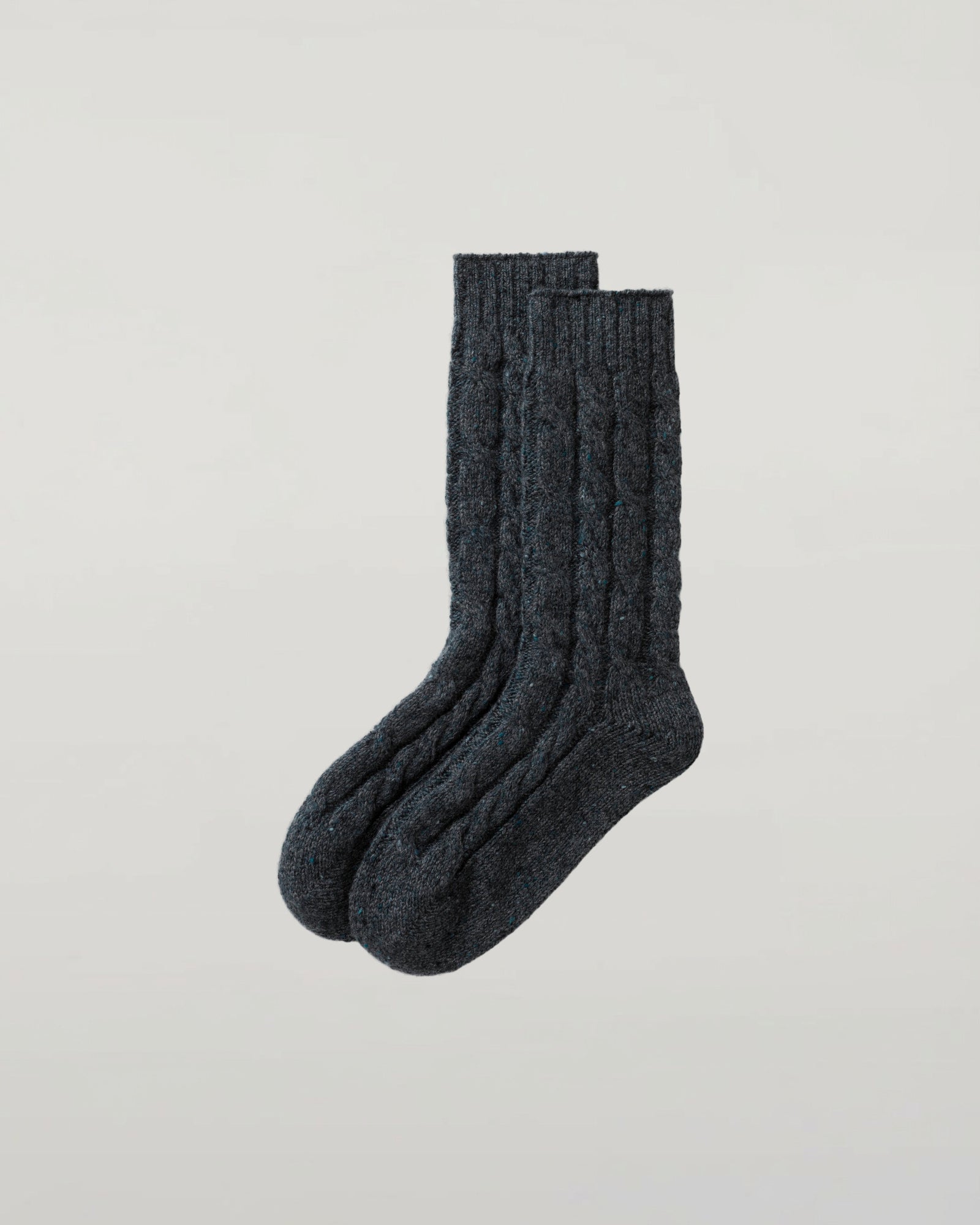 Cashmere Donegal Cable Socks