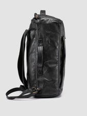 HELMET 052 - Black Leather Backpack