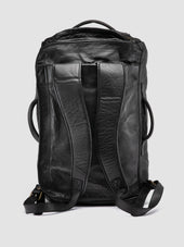 HELMET 052 - Black Leather Backpack