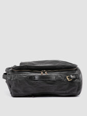 HELMET 052 - Black Leather Backpack