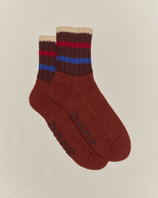 Herrington Stripe Socks - Brown