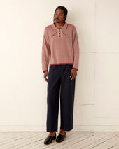Hester Street Polo - Red/Cream