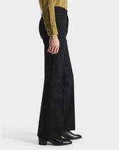 Jean Vas En Denim De Coton Noir