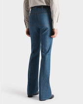 Jean Vas En Denim De Coton Greencast
