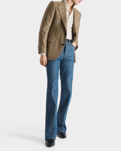 Jean Vas En Denim De Coton Greencast