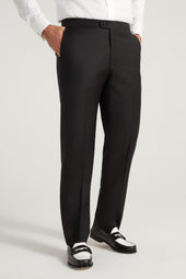 Black Peak Lapel Honey Way Super 150's Wool Tuxedo