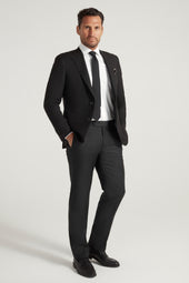 Black Double Twist Super 130’s Blazer
