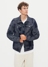GENE 100-10-25-4 | Casual Workwear Jacket | Sashiko Indigo