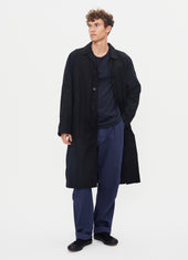 MORTEN 31-72-2 | Long Coat | Waxed Black