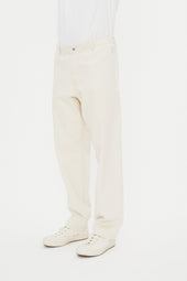 TRYGVE 31-26-1 | Cropped Workwear Trousers | Ecru