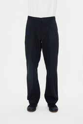 SUNE 31-64-2 | Pleated Classic Trousers | Black Parachute