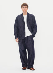 MALVIN 31-74-3 | Loose Cut Blazer | Washed Navy