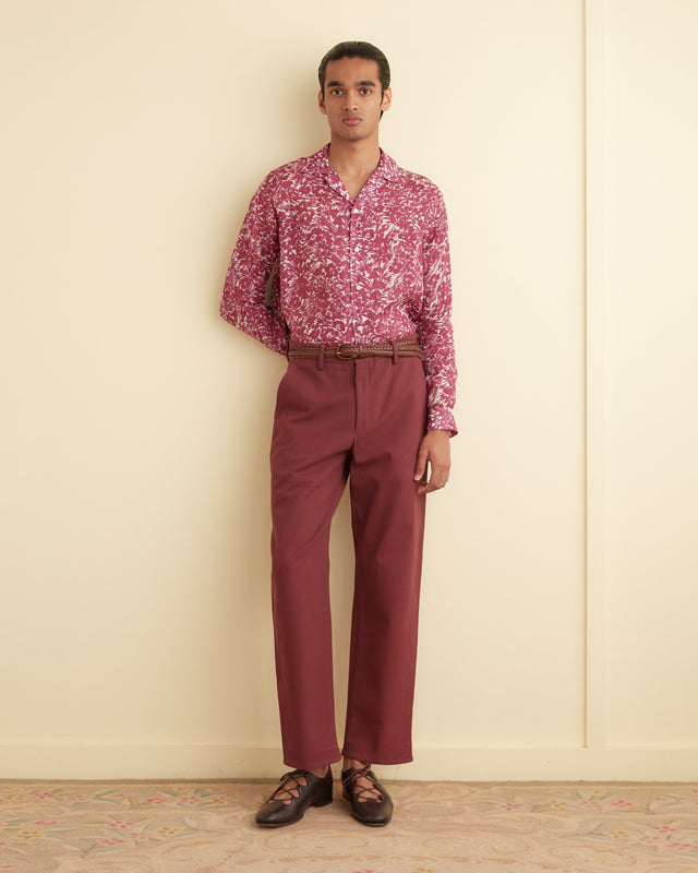 Hibiscus Spray Long Sleeve Shirt