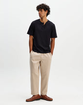 Hill Slub Organic Cotton Henley T Shirt