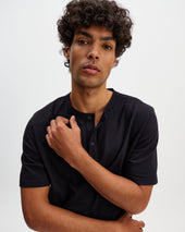Hill Slub Organic Cotton Henley T Shirt