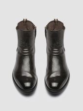 Hive 036 Grey Leather Ankle Boots