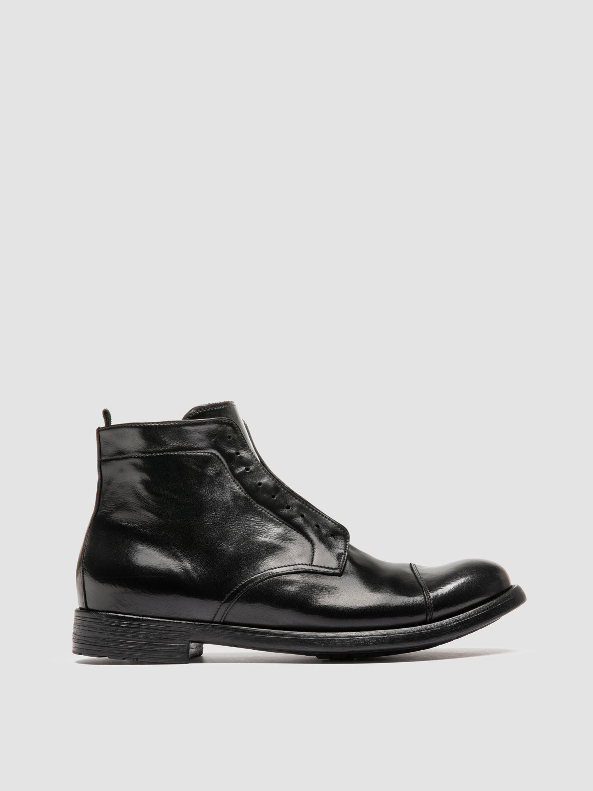 Hive 005 Leather Zipped Boots