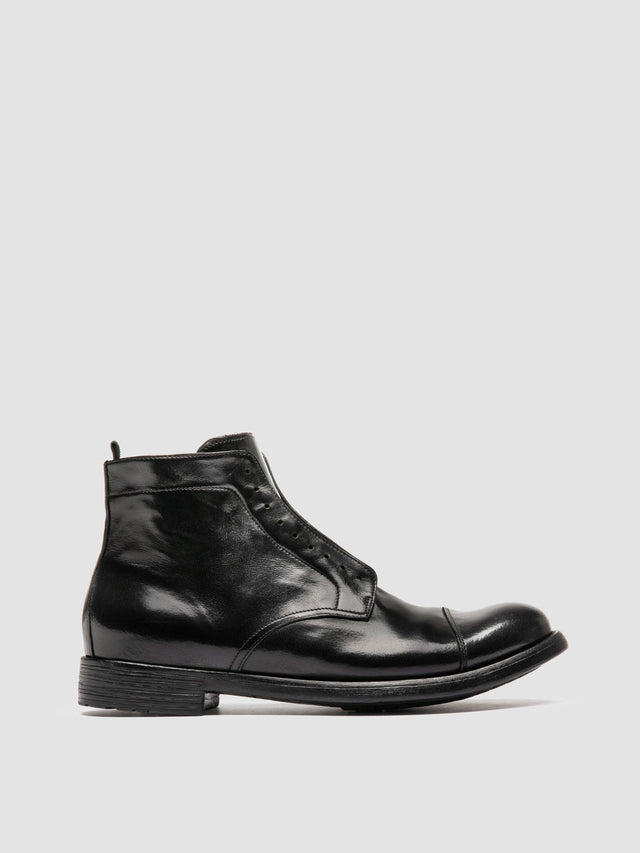 Hive 005 Leather Zipped Boots