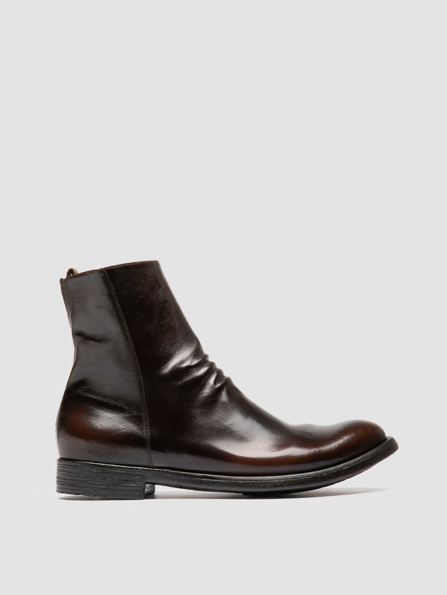 Hive 010 Leather Zipped Boots