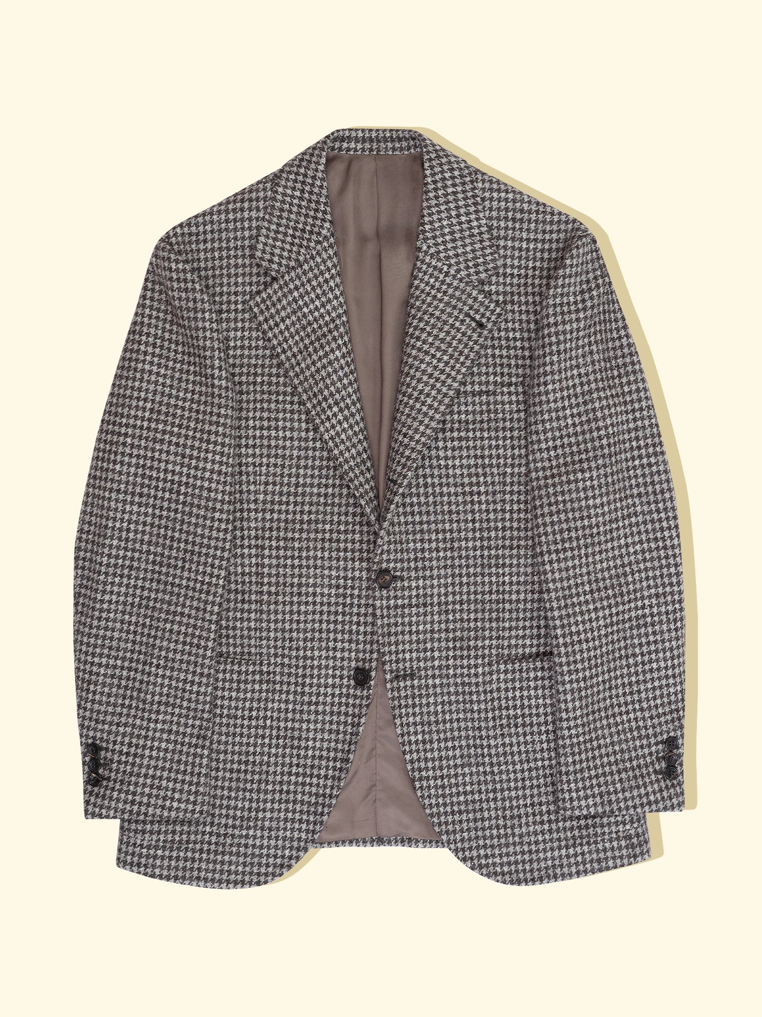Wool Tweed Sport Jacket Natural Dye Houndstooth The Anthology