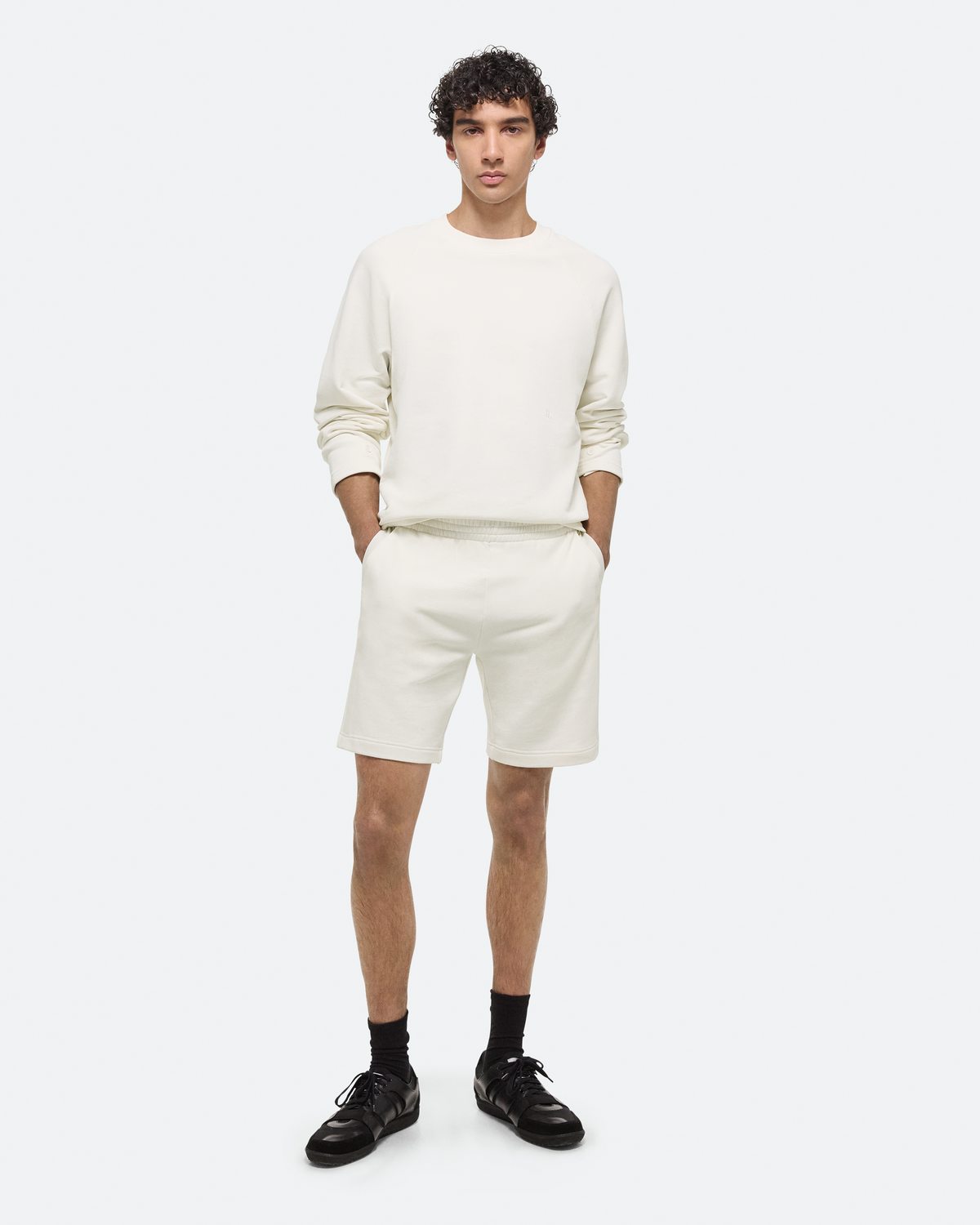 Cotton Fleece Seatbelt Shorts