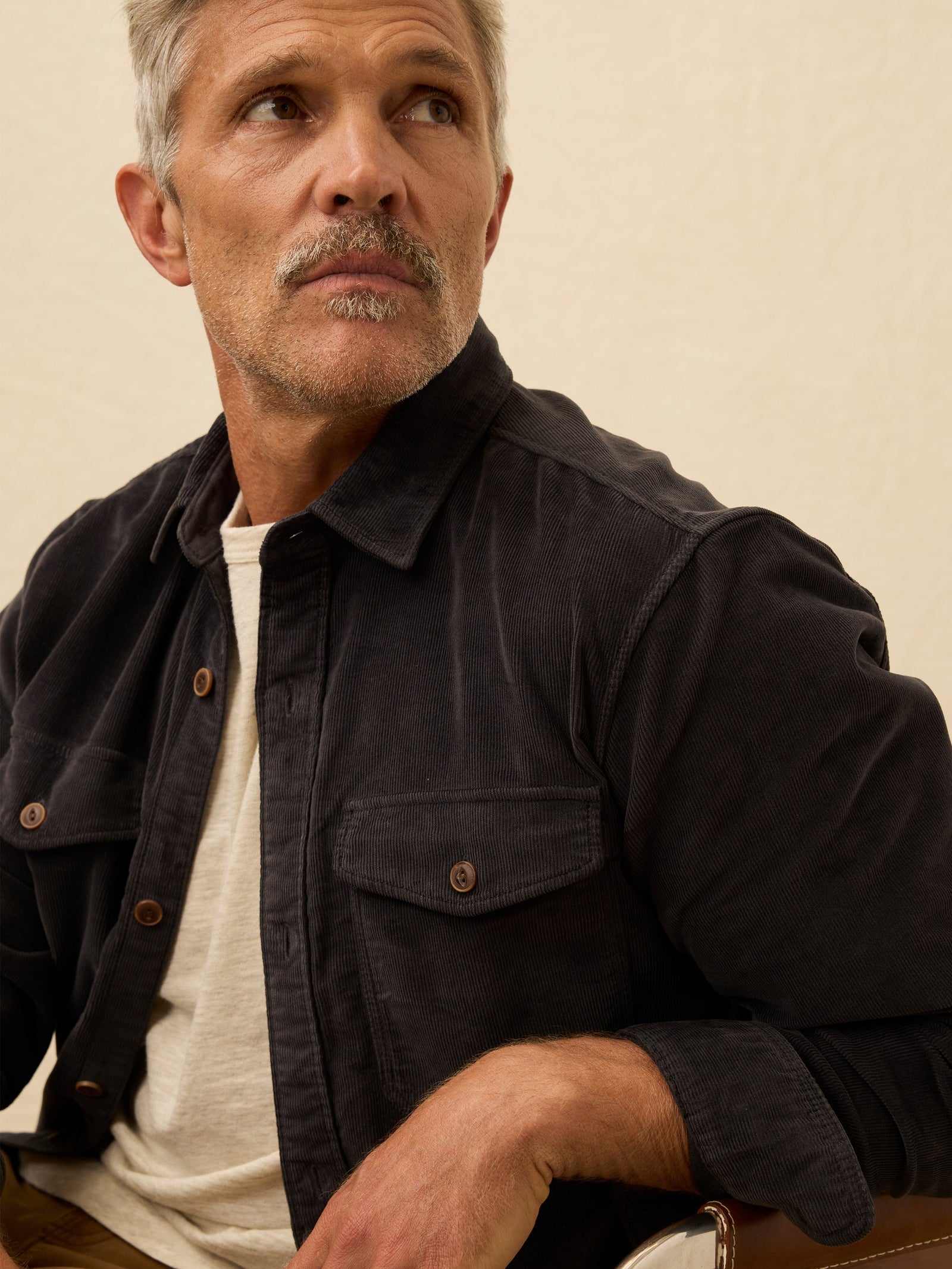Stretch Terry Corduroy Workshirt