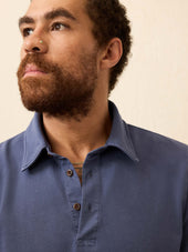 Long Sleeve Twill Knit Polo