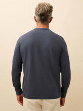 Long Sleeve Waffle Henley