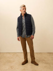Teton Valley Vest - Navy Twilight Herringbone