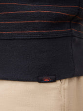 Double Knit Crewneck - Blue Dune Stripe