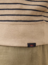 Double Knit Crewneck - Oat Navy Stripe