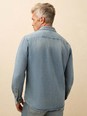 Organic Denim Button Down Shirt