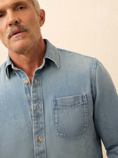 Organic Denim Button Down Shirt