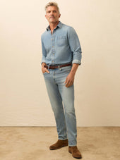 Organic Denim Button Down Shirt