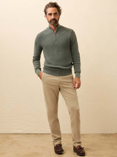 Sunwashed Quarter Zip Sweater