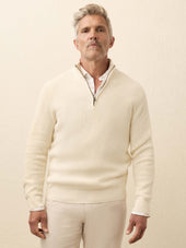 Sunwashed Quarter Zip Sweater