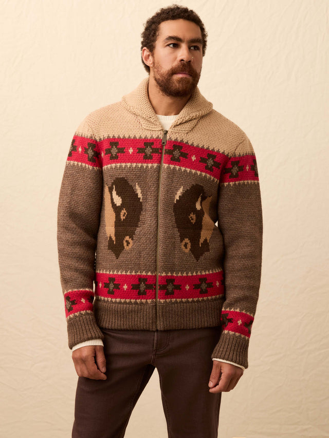 Steven Paul Judd Buffalo Zip Cardigan
