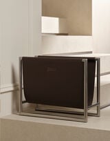 HERNO HABITA LEATHER MAGAZINE HOLDER