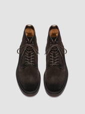 HOPKINS FLEXI 203 - Brown Suede Lace-up Boots