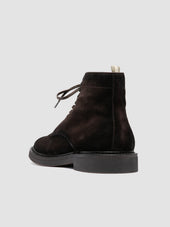 HOPKINS FLEXI 203 - Brown Suede Lace-up Boots
