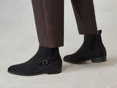 Hopper Buckle Boot In Shield Suede