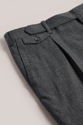 Italian Hopsack Trouser - Grey