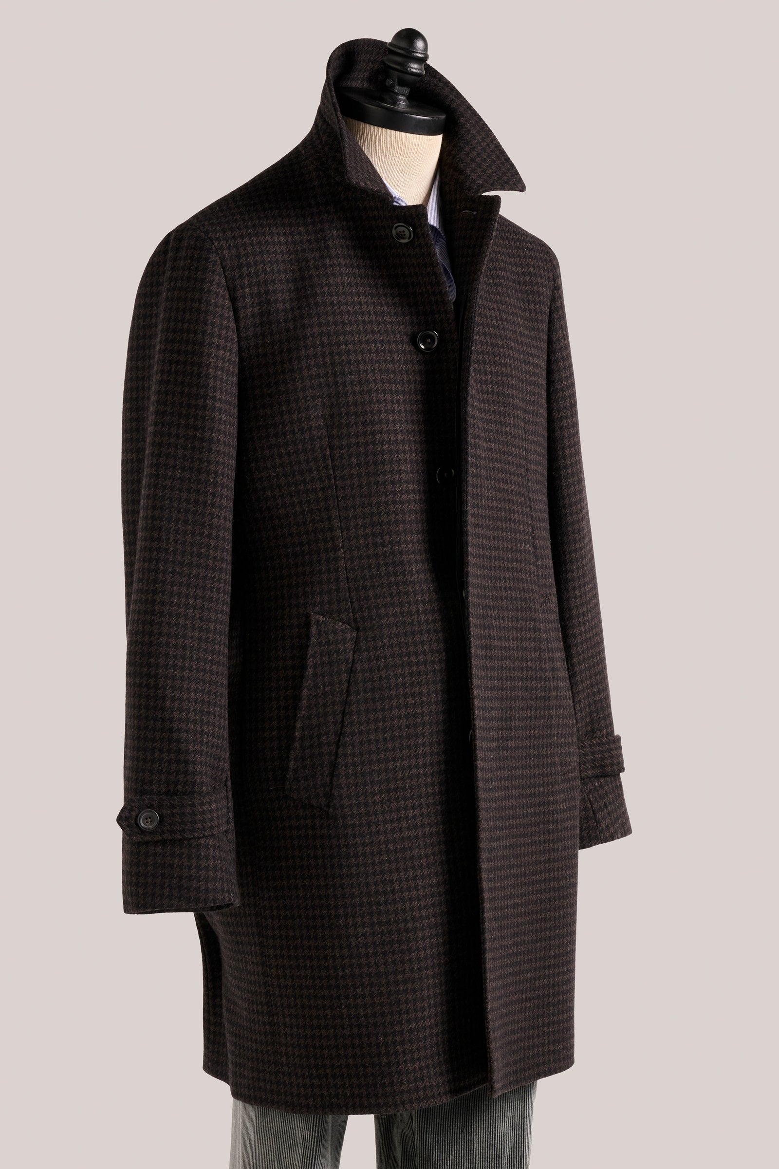 Webster Car Overcoat Houndstooth