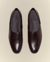 Leather House Shoes - Black