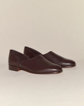 Leather House Shoes - Brown