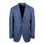 Navy and Brown Glenn Check Sport Coat - Model "Kellett"