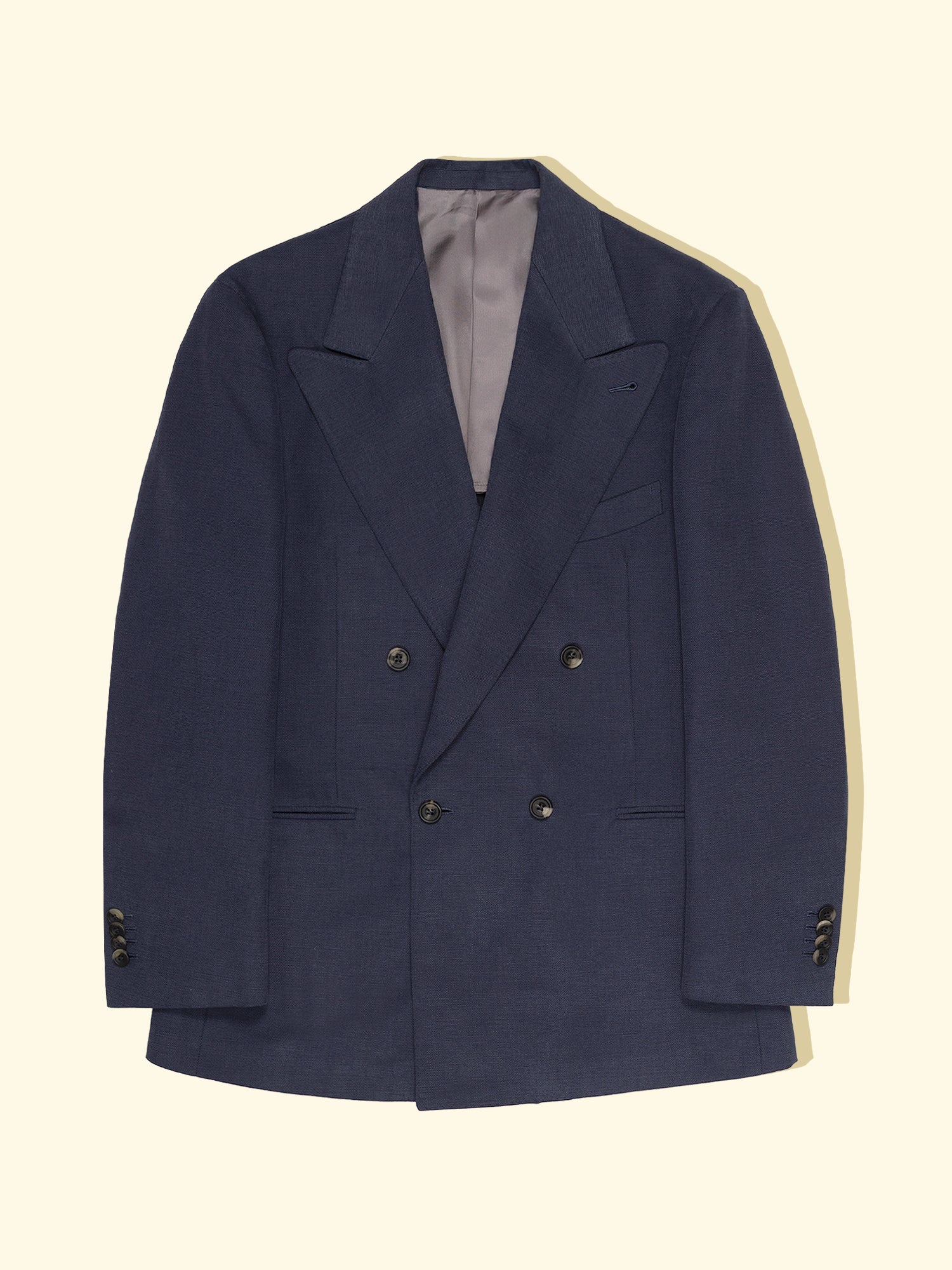 Brushed Cotton Suit Jacket Admiral Blue The Anthology